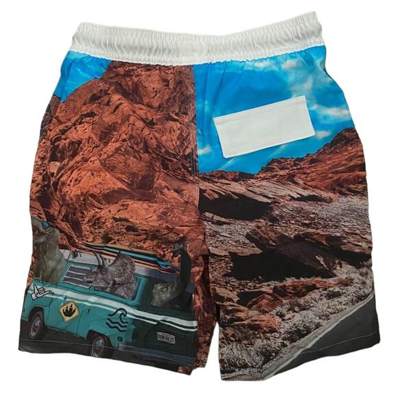 Boys Rocky Mountain Dinosaur Surf Board Swim Shorts Size 14/16 NWOT - Picture 2 of 2